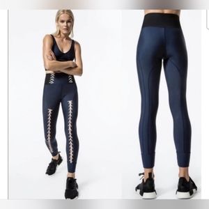 Jonathan Simkhai Dark Blue Leggings with Light Detailing